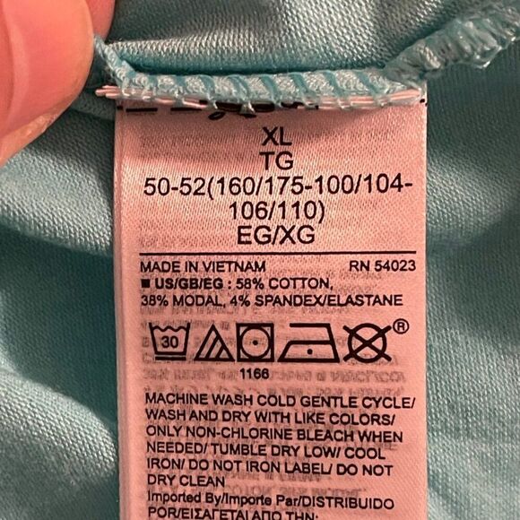 GAP Women's XL Aqua Glaze Sleeveless Knot Tank Top, NWT - Picture 6 of 9